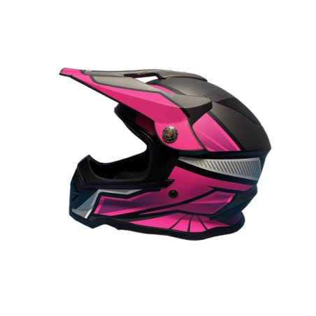 Casca Moto Enduro / Cross / Downhill ATV Roz&Negru