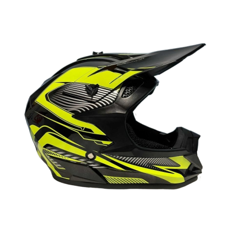 Casca Moto Enduro / Cross / Downhill ATV Negru Neon, Marime S