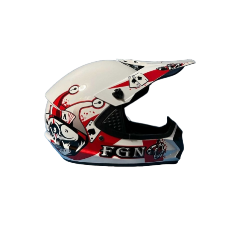 Casca Downhill / Cross Enduro ATV & Moto Alba FGN Cards + Cadou, S–XL